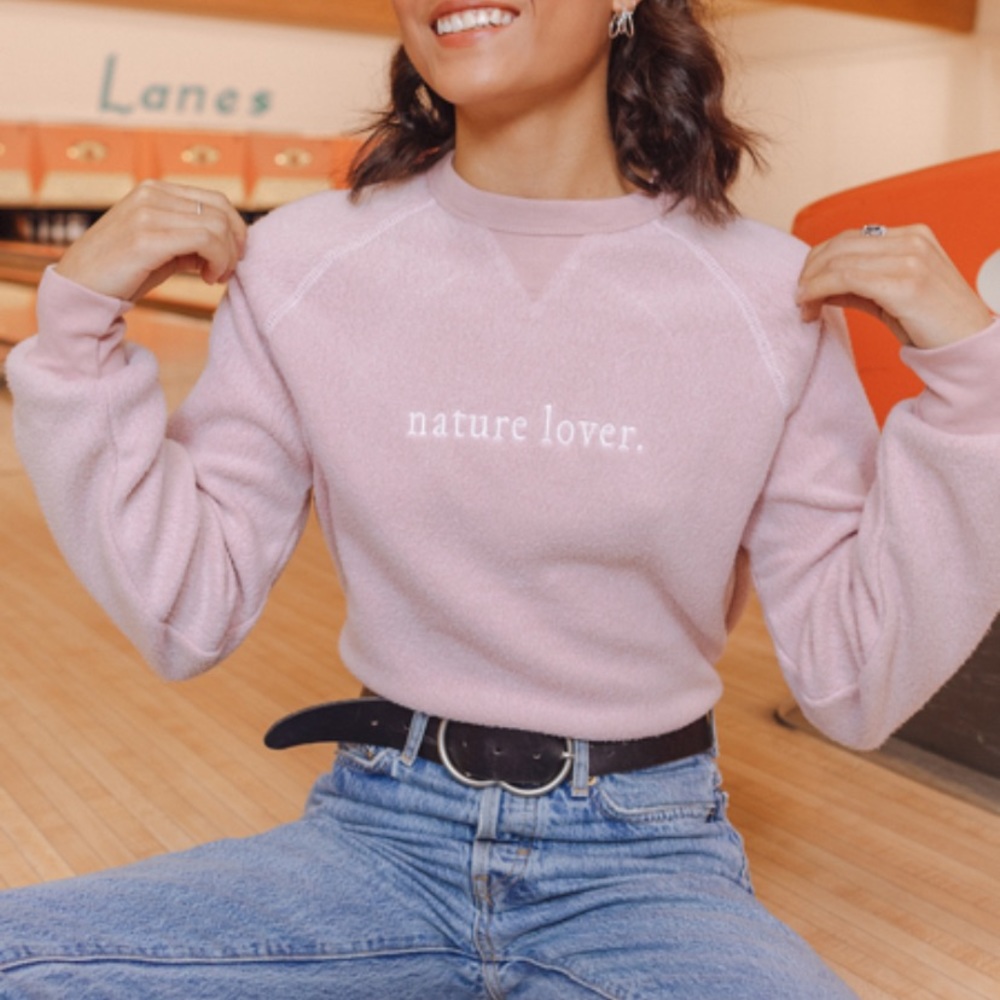 Indy Brand Neutral Pink Crewneck